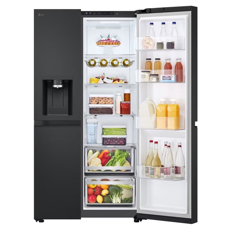 Refurbished LG NatureFRESH GSLE81EPBC 628 Litre Side by Side Fridge Freezer
