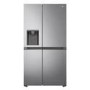 LG NatureFRESH 635 Litre Side-by-Side American Fridge Freezer - Shiny Steel