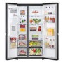 LG NatureFRESH 635 Litre Side-by-Side American Fridge Freezer - Matte Black