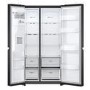 LG NatureFRESH 635 Litre Side-by-Side American Fridge Freezer - Matte Black