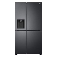 LG 635 Litre Side By Side American Fridge Freezer With NatureFresh  - Matt Black