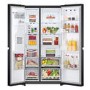 LG 635 Litre Side By Side American Fridge Freezer With NatureFresh  - Matt Black