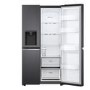 Refurbished LG NatureFRESH GSLV71MCTD Freestanding 635 Litre Frost Free American Fridge Freezer Matte Black