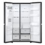 Refurbished LG NatureFRESH GSLV71MCTD Freestanding 635 Litre Frost Free American Fridge Freezer Matte Black