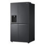 Refurbished LG NatureFRESH GSLV71MCTD Freestanding 635 Litre Frost Free American Fridge Freezer Matte Black