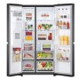 LG 635 Litre Side By Side  American Fridge Freezer With LG Smart Inverter Compressor - Matt Black