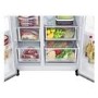 LG NatureFRESH 635 Litre Side-by-Side American Fridge Freezer - Shiny Steel