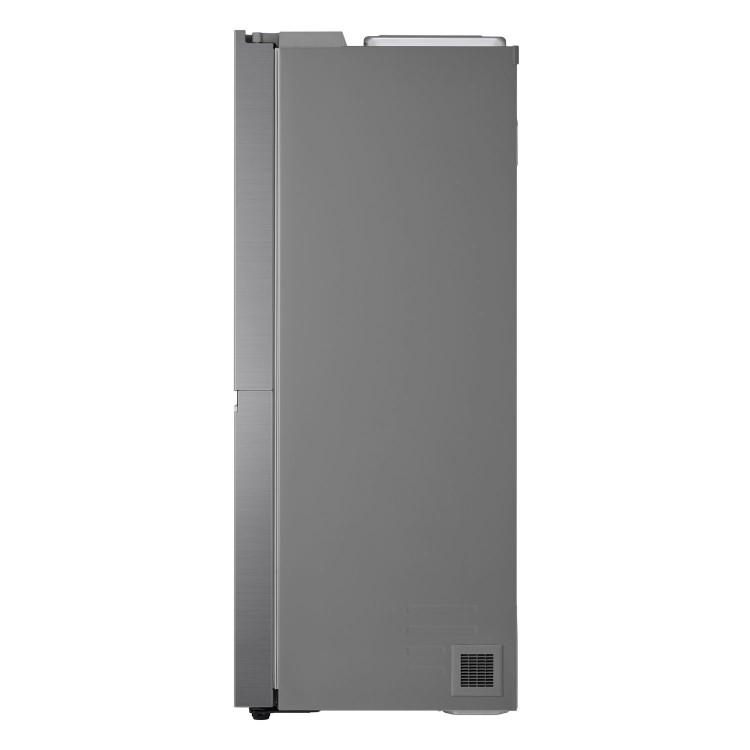 LG NatureFRESH 635 Litre Side-by-Side American Fridge Freezer - Shiny Steel