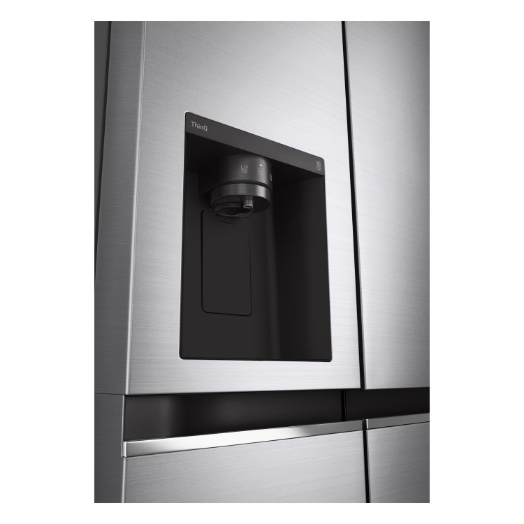 Refurbished LG GSLV71PZTF Freestanding 635 Litre Frost Free American Fridge Freezer Stainless Steel 