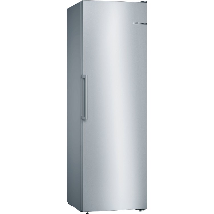 Refurbished Bosch Serie 4 GSN36VLFPG Freestanding 242 Litre Upright Freezer Stainless Steel Look