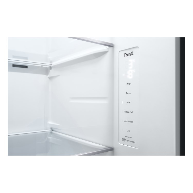 Refurbished LG InstaView GSVV80PYLL 655 Litre American Frost Free Fridge Freezer Prime Silver