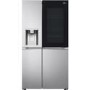 Refurbished LG InstaView ThinQ GSXV91BSAE Freestanding 635 Litre Frost Free American Fridge Freezer Stainless Steel