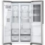 Refurbished LG InstaView ThinQ GSXV91BSAE Freestanding 635 Litre Frost Free American Fridge Freezer Stainless Steel