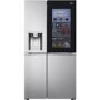 Refurbished LG InstaView ThinQ GSXV91BSAE Freestanding 635 Litre Frost Free American Fridge Freezer Stainless Steel