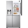 Refurbished LG InstaView ThinQ GSXV91BSAE Freestanding 635 Litre Frost Free American Fridge Freezer Stainless Steel