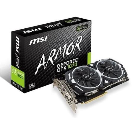 GRADE A1 MSI ARMOR Geforce GTX 1070 8GB GDDR5 OC Graphics Card
