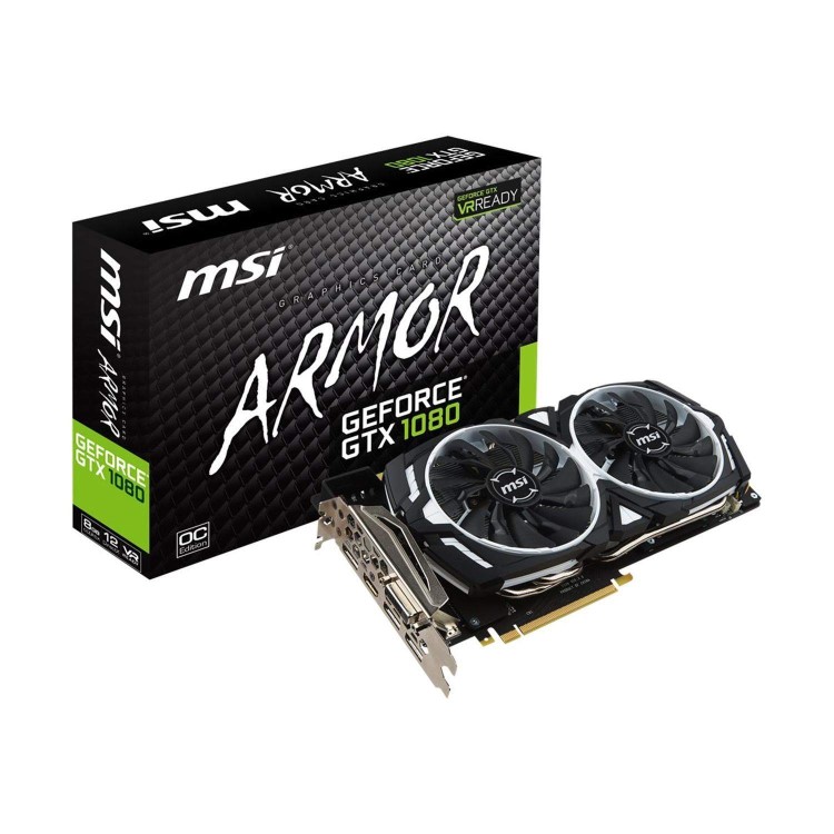 MSI ARMOR GeForce GTX 1080 8GB GDDR5X OC Graphics Card