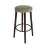 Sage Green Velvet Kitchen Counter Stool with Walnut Legs - Gatsby
