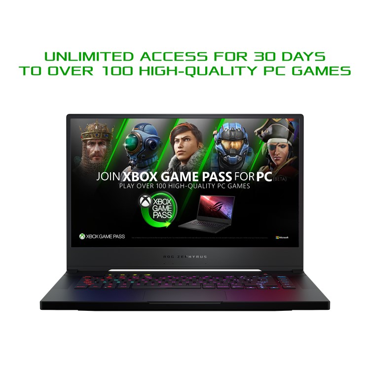 Asus ROG Zephyrus M15 Core i7-10750H 16GB 1TB SSD 15.6 Inch Ultra HD 4K GeForce RTX 2060 6GB Windows 10 Pro Gaming Laptop 