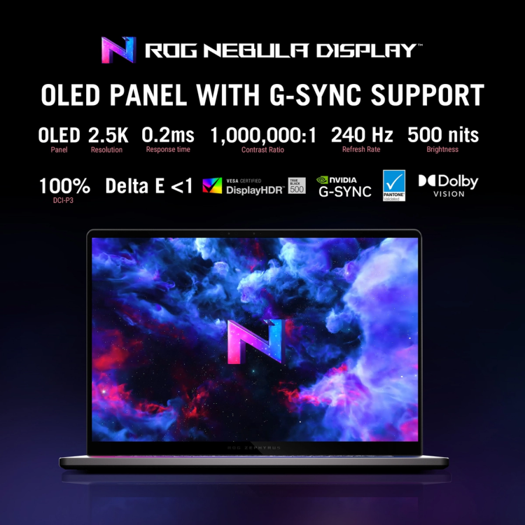 ASUS ROG Zephyrus G16 GU605 Intel Core Ultra 9 64GB RAM 2TB SSD GeForce RTX 5090 240Hz 16 Inch Windows 11 Home Gaming Laptop