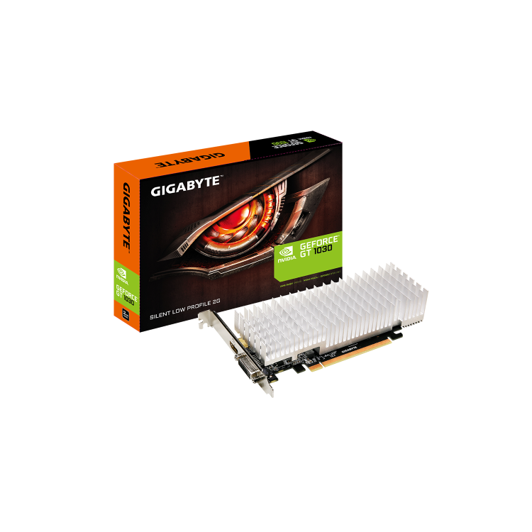 Gigabyte Silent GeForce GT 1030 2GB GDDR5 Low Profile Graphics Card