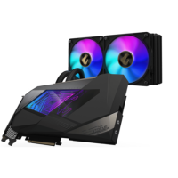 Box Opened Gigabyte AORUS NVIDIA GeForce RTX 3080 10GB Xtreme Waterforce Ampere Graphics Card