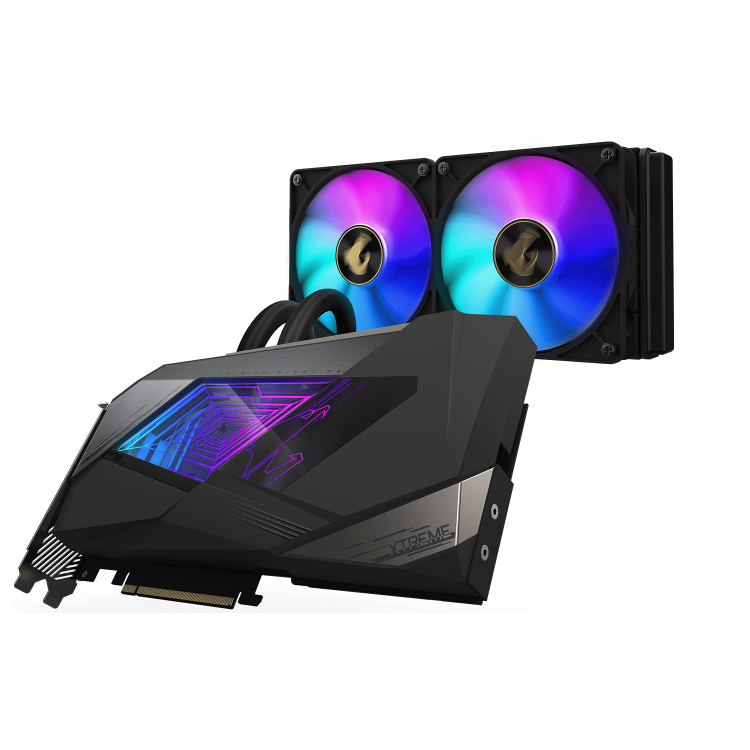 Box Opened Gigabyte AORUS NVIDIA GeForce RTX 3080 10GB Xtreme Waterforce Ampere Graphics Card