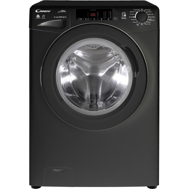 Candy GVCSW485TBB 8kg Wash 5kg 1400rpm Dry Freestanding Washer Dryer - Black