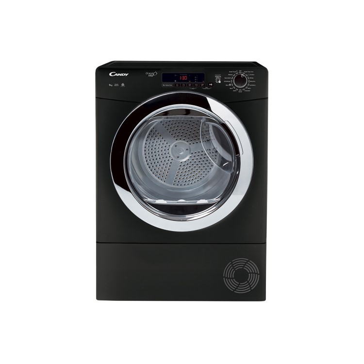 Refurbished Candy GVSC9DCGB-80 Freestanding Condenser 9KG Tumble Dryer Black