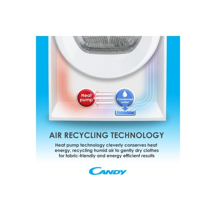 Candy 9kg Freestanding Heat Pump Tumble Dryer - White