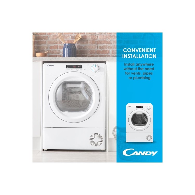 Candy 9kg Freestanding Heat Pump Tumble Dryer - White