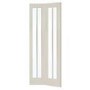 White Primed Worcester Internal Bi-Fold with Clear Glass - White Primed, 1981 x 686 x 35 mm