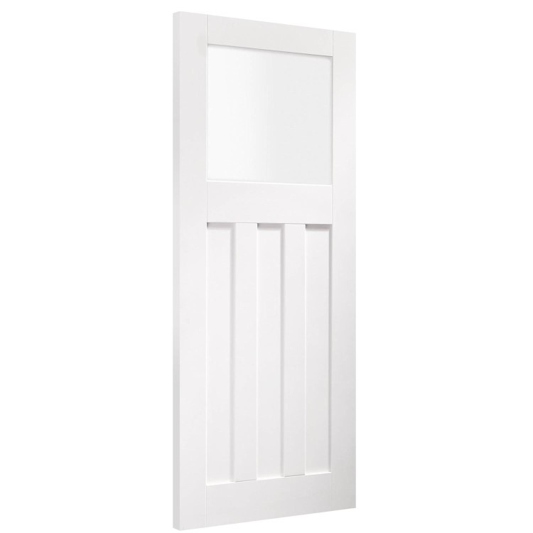 Internal White Primed Door with Obscure Glass - 1981 x 826 x 40mm - DX - XL Joinery