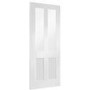 Internal White Primed Malton Shaker Door with Clear Flat Glass - 1981 x 762 x 35mm - Victoria - XL Joinery