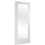 Internal White Primed Pattern 10 with Clear Glass - White Primed, 1981 x 686 x 35 mm