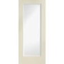 Internal White Primed Pattern 10 with Clear Glass - White Primed, 1981 x 686 x 35 mm