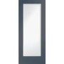 Internal White Primed Pattern 10 with Obscure Glass - White Primed, 1981 x 686 x 35 mm