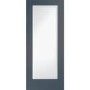 Internal White Primed Fully-Glazed FD30 Fire Door with Clear Glass - 1981 x 762 x 44mm - Pattern 10 - XL Joinery