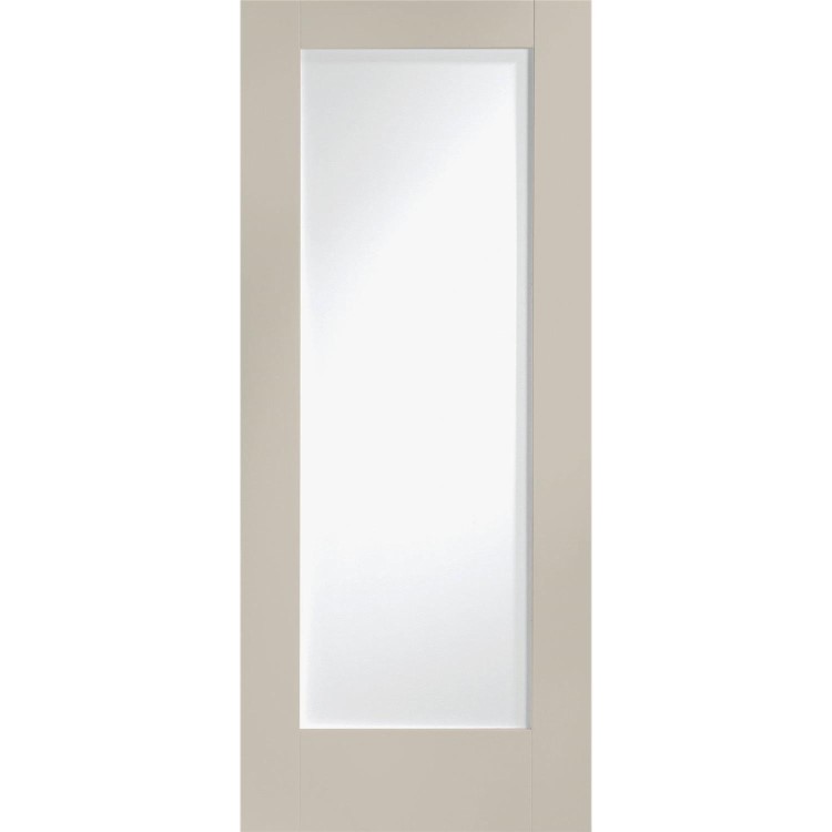Internal White Primed Pattern 10 with Obscure Glass - White Primed, 1981 x 762 x 35 mm