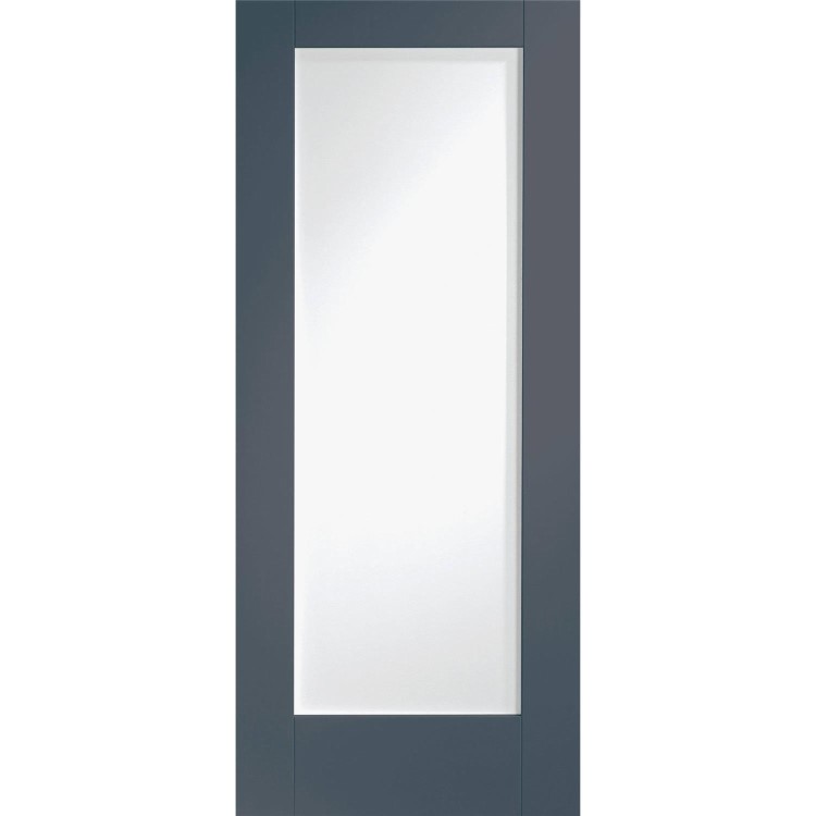 Internal White Primed Pattern 10 with Obscure Glass - White Primed, 1981 x 762 x 35 mm