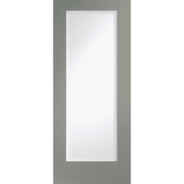 Internal White Primed Pattern 10 with Obscure Glass - White Primed, 1981 x 838 x 35 mm