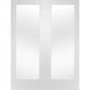 Pattern 10 Pair with Clear Glass - White Primed, 1981 x 915 x 40 mm
