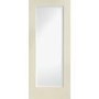 Internal White Primed Pattern 10 Fire Door with Clear Glass - 2040 x 726 x 44 mm, White Primed