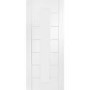 Palermo 1 Light Internal White Primed Door with Clear Glass - White Primed, 2040 x 626 x 40 mm