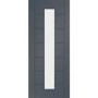 Palermo 1 Light Internal White Primed Door with Clear Glass - White Primed, 2040 x 926 x 40 mm
