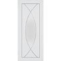 Internal White Primed Glazed Door with Clear Glass - 1981 x 762 x 35mm - Pesaro - XL Joinery