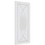 Internal White Primed Glazed Door with Clear Glass - 2040 x 826 x 40mm - Pesaro - XL Joinery