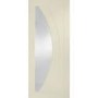 Internal White Primed Salerno with Clear Glass - White Primed, 1981 x 686 x 35 mm