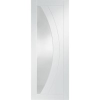 Internal White Primed Glazed Door with Clear Glass - 2040 x 826 x 40mm - Salerno - XL Joinery
