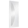 Internal White Primed Glazed Door with Clear Glass - 2040 x 826 x 40mm - Salerno - XL Joinery